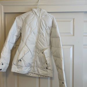 Burton white puffer jacket